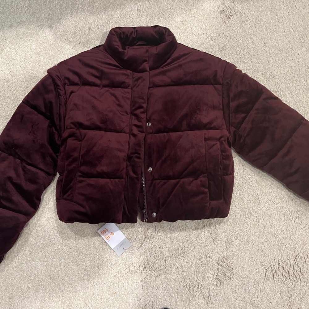 Poshmark Rich Burgundy Kids Puffer Jacket 9/10 NEW with tags